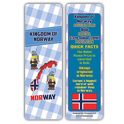 Creanoso Educational Facts European Countries Learning Bookmarks Series 2 (30-Pack) Ã¢â‚¬â€œ Unique Reading Bookmarks Collection Set Ã¢â‚¬â€œ Stocking Stuffers for Boys, Girls Ã¢â‚¬â€œ Cool Classroom Incentives
