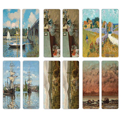 Creanoso Classical Artistic Famous Arts Series 4 Bookmarks (30-Pack) Ã¢â‚¬â€œ Inspiring Illustrations for Painters, Artists Ã¢â‚¬â€œ Great Art Reading Collection Pack for Men, Women, Teens, Adults