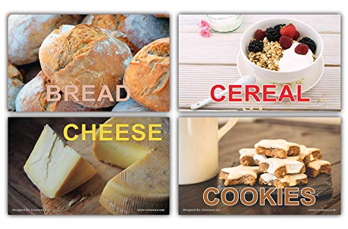 Creanoso Learn English Alphabet Flash Cards (104-Pack) â€“ Fun School Time Theme Pack â€“ Stocking Stuffers Gift for Kids, Boys & Girls â€“ Teaching Materials Tools â€“ All 26 English Letters