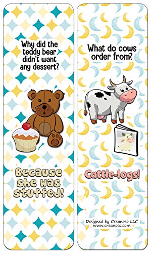 Creanoso Jokes for Kids Series Bookmarks Cards - Series 3 (30-Pack) - Classroom Reward Incentives for Students and Children - Stocking Stuffers Party Favors & Giveaways for Teens & Adults