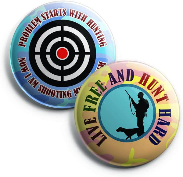 Hunting Button Pins (1-Set X 10 Buttons)