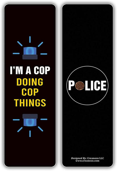 I am a Police Bookmarks (2-Sets X 6 Cards)