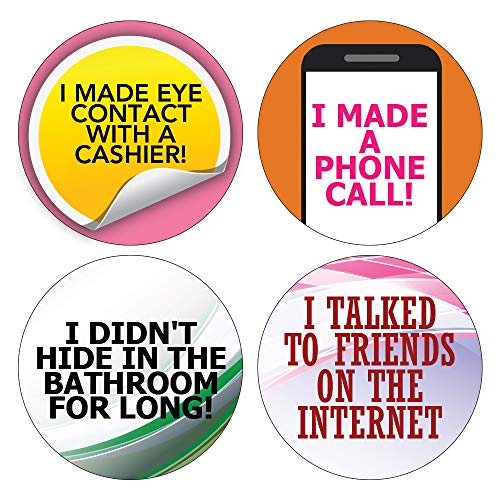 Creanoso Stickers for Adults Series 4 - Self Care (20-sheet) â€“ Achievements Funny Sticky Notes Card Gags for Men Women Adults â€“ Unique Wall Art Decal DÃ©cor Sticker Notes â€“ Employee Achievements