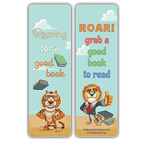 Creanoso Fun Readers Furry Animals Bookmarker Cards (30-Pack) Ã¢â‚¬â€œ Six Assorted Quality Bookmarker Cards Bulk Set Ã¢â‚¬â€œ Premium Gift for Kids, Teens, Boys, Girls Ã¢â‚¬â€œ Premium Gift Set Ã¢â‚¬â€œ Reading Giveaways