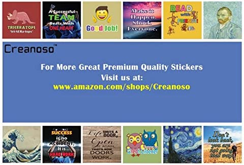 Creanoso Teacher Reward Motivational for Children Stickers (5-Sheet) â€“ Sticker Card Giveaways for Kids â€“ Awesome Stocking Stuffers Gifts for Boys & Girls â€“ Classroom Home Rewards Enticements