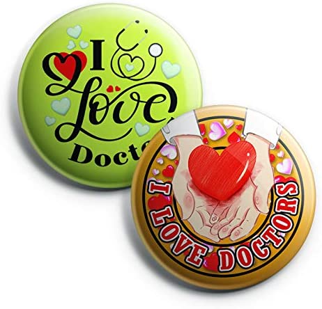 I love doctor Pinback Buttons (10 Pack) - Large 2.25