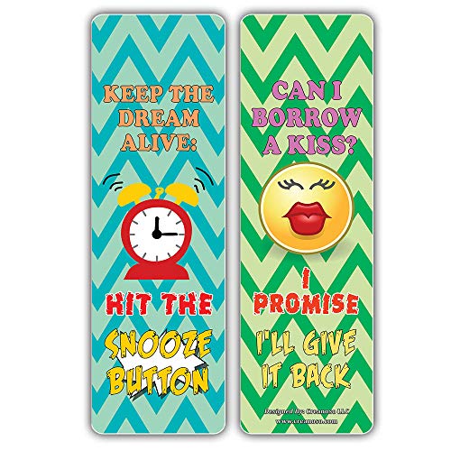 Creanoso Funny One Liners Jokes Motivational Bookmarks Series 1 (60-Pack) ÃƒÂ¢Ã¢â€šÂ¬Ã¢â‚¬Å“ Unique Stocking Stuffers Gifts for Men, Women, Unisex Adults ÃƒÂ¢Ã¢â€šÂ¬Ã¢â‚¬Å“ Cool Book Page Clippers Collection Set ÃƒÂ¢Ã¢â€šÂ¬Ã¢â‚¬Å“ Awesome Giveaways