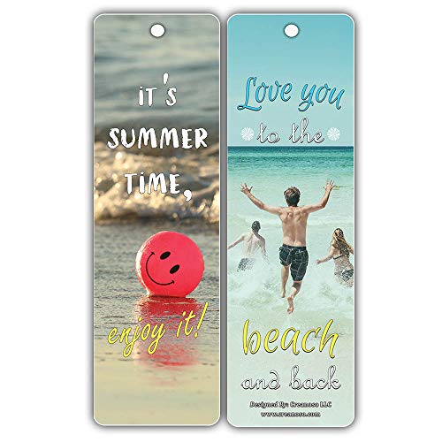 Creanoso Summer Love Inspirational Sayings Bookmark Cards (30-Pack) Ã¢â‚¬â€œ Reading Readers Bookmarks Collection Pack Ã¢â‚¬â€œ Book Reading Supplies Ã¢â‚¬â€œ Book Clubs Reading Ã¢â‚¬â€œ Summer Fun