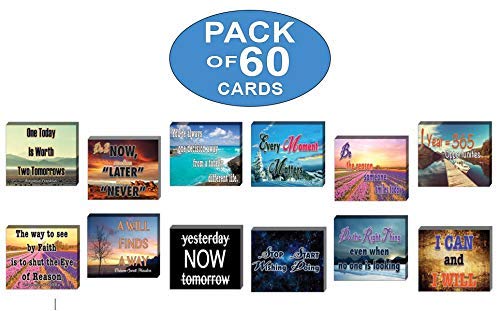 Creanoso Inspiring Wisdom Positive Thinking Mindset Postcards Ã¢â‚¬â€œ Greeting Cards Collection Set