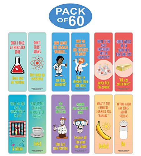 Creanoso Funny Bookmarks Cards - Love Puns (60-Pack) - Premium Quality