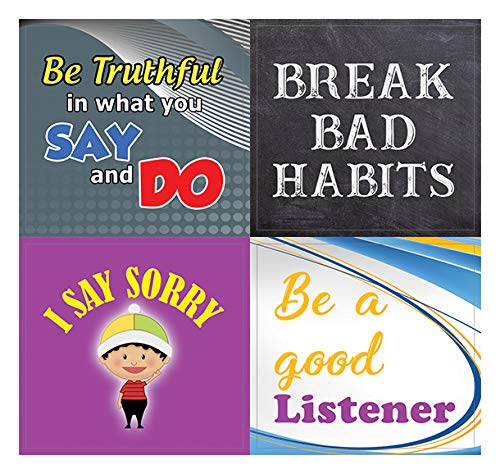 Good Character Stickers Series 2 - Inspiring Sayings Quotes Wall Art Decal Pack