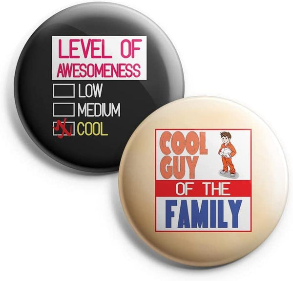 I'm Too Cool For You Pinback Buttons (1-Set X 10 Buttons)