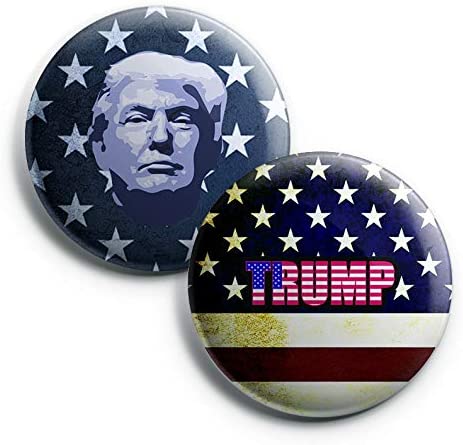 Creanoso President Donald Trump Pinback Buttons Set (10-Pack) Ã¢â‚¬â€œLarge Pins Badges 2.25 inch for Adults Men Women Campaign