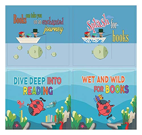 Creanoso Cute Sayings Sea Creatures Stickers (10-Sheet) â€“ Total 120 pcs (10 X 12pcs) Individual Small Size 2.1 x 2. Inches , Waterproof, Unique Personalized Themes Designs, Any Flat Surface DIY Decoration Art Decal for Boys & Girls, Children, Teens
