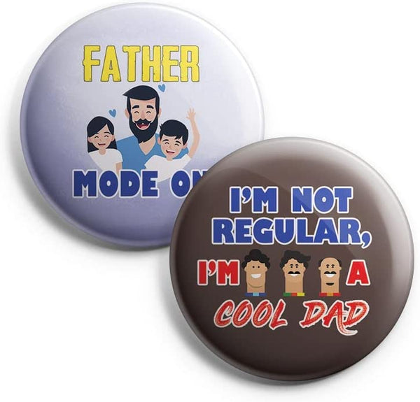 I Am A Great Father Pinback Buttons (1-Set X 10 Buttons)