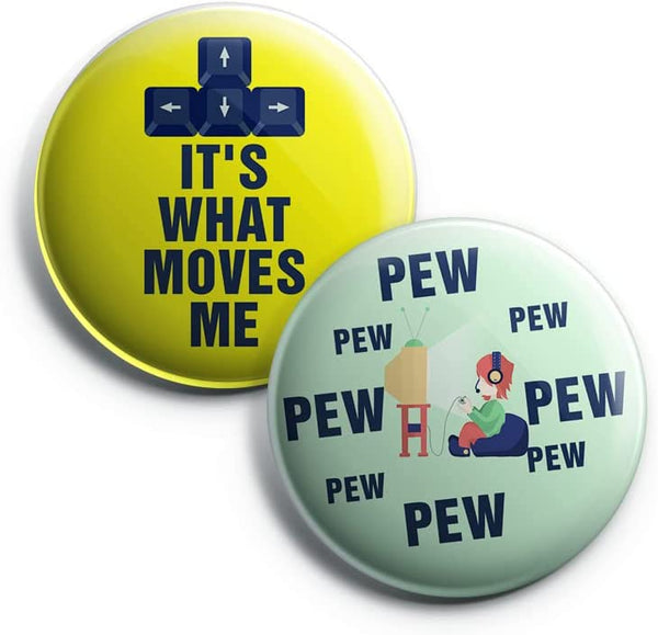 I am a Gamer Series 2 Button Pins (1-Set X 10 Buttons)