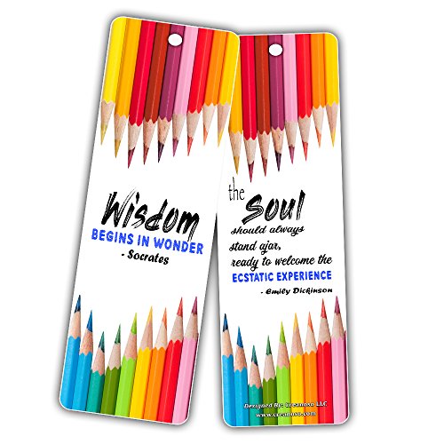 Colorful Inspirational and Motivational Quotes Bookmarks (30-Pack)