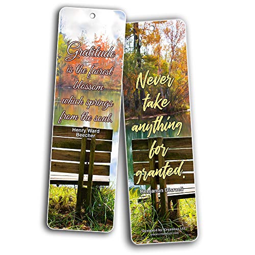 Creanoso Say Thanks To Friends Bookmarks (60-Pack) - Inspirational Quote Sayings Bookmarker Cards ÃƒÂ¢Ã¢â€šÂ¬Ã¢â‚¬Å“ Premium Gift for Men & Women, Adults, Teens ÃƒÂ¢Ã¢â€šÂ¬Ã¢â‚¬Å“ Employee Rewards Gifts ÃƒÂ¢Ã¢â€šÂ¬Ã¢â‚¬Å“ Bulk Pack Set