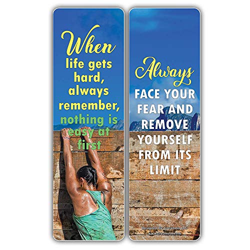 Creanoso Inspiring Sayings Strong Determination Life Quotes Bookmarks for Men & Women (60-Pack) ÃƒÂ¢Ã¢â€šÂ¬Ã¢â‚¬Å“ Awesome Bookmarks for Bookworm, Bibliophiles ÃƒÂ¢Ã¢â€šÂ¬Ã¢â‚¬Å“ Unique Professor Gifts ÃƒÂ¢Ã¢â€šÂ¬Ã¢â‚¬Å“ Book Reading Set