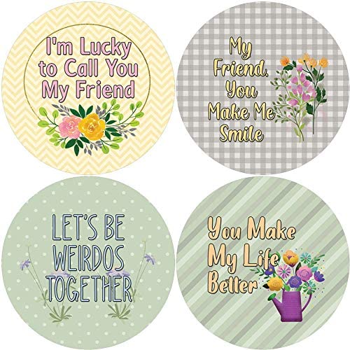 Creanoso Friend Acknowledgement Stickers (5-Sheet) - Stocking Stuffers Premium Quality Gift Ideas for Children, Teens, & Adults - Corporate Giveaways & Party Favors