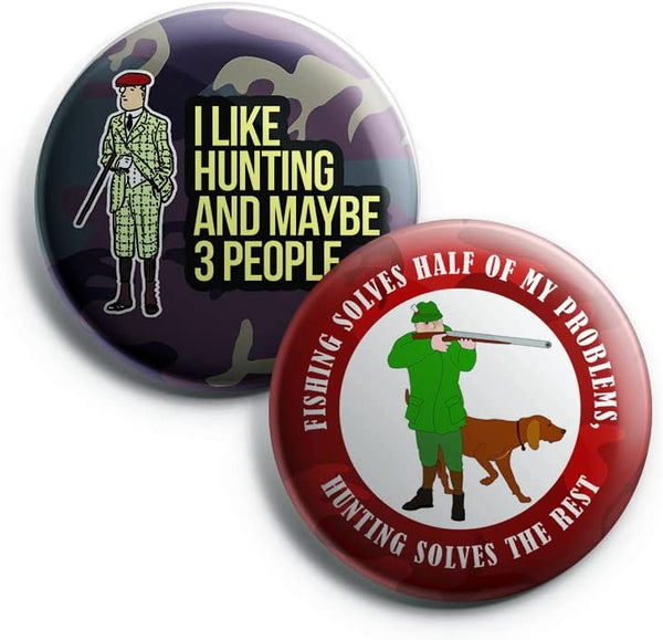 Hunting Button Pins (1-Set X 10 Buttons)