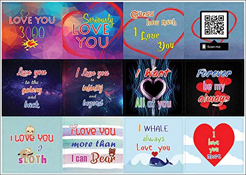 Love You 3000 Stickers (20-Sheet) â€“ Stocking Stuffers Gift Set for Husbands Wife Dad Mom Children Son Daughter â€“ Planner Stickers Birthday Mason Jar Party Favors DÃ©cor Decal â€“ Stocking Stuffers Gifts