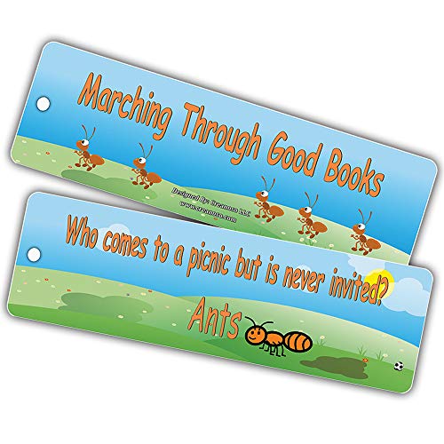 Creanoso Bug Jokes Funny Bookmarks (30-Pack) Ã¢â‚¬â€œ Stocking Stuffers Gifts for Boys Girls, Teens Ã¢â‚¬â€œ Epic Collection Page Clippers - Premium Quality Card Stock Ã¢â‚¬â€œ DIY Kit Ã¢â‚¬â€œ Teacher Gifts Ã¢â‚¬â€œ Party Favors