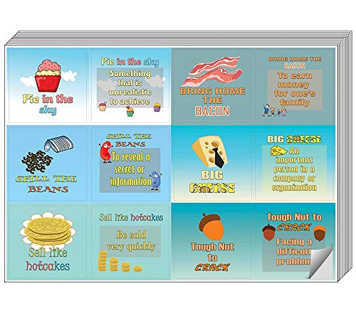 Creanoso Fruit and Veggie Funny Jokes Stickers (20-Sheet) - Awesome Stocking Stuffers Gifts for Boys & Girls, Children, Teens - Classroom and School Reward Incentives - Colorful Gift Sticky Cards
