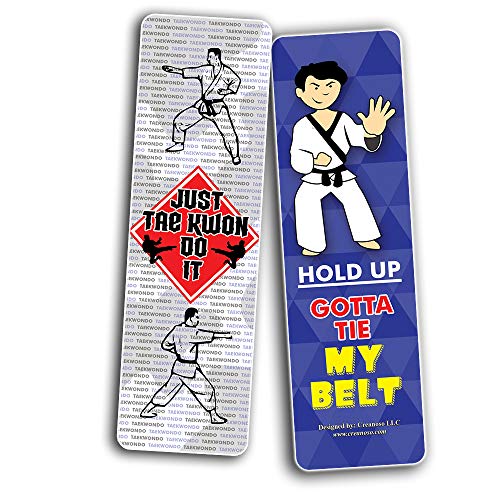 Taekwondo Cards (30-Pack)-Awesome Bookmarks for Men, Women, Boys, Girls, Teens Ã¢â‚¬â€œ Six Bulk Assorted Bookmarks Designs Ã¢â‚¬â€œ Book Reading Rewards Ã¢â‚¬â€œ Awesome Page Binder Pack