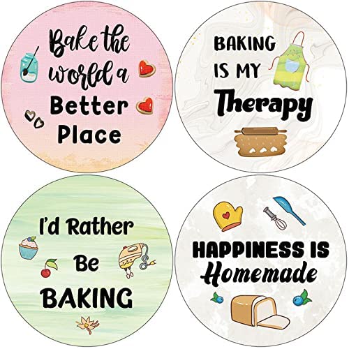 Creanoso Cute Baking Stickers (10-Sheet) â€“ Sticker Card for Kids â€“ Awesome Stocking Stuffers Gifts for Boys & Girls â€“ Classroom Home Rewards Enticements