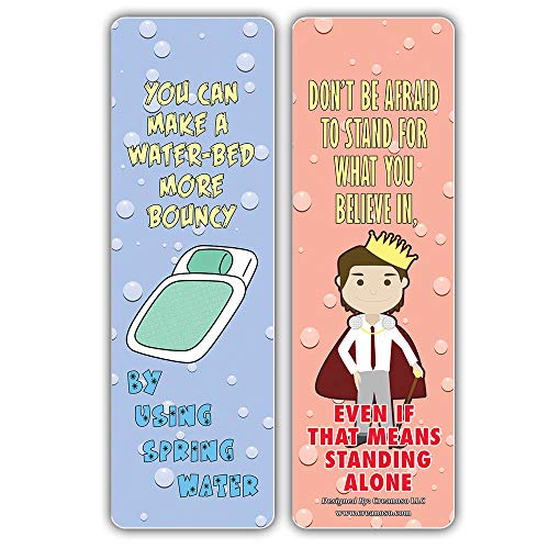 Creanoso Funny One Liners Jokes Motivational Bookmarks Series 1 (60-Pack) ÃƒÂ¢Ã¢â€šÂ¬Ã¢â‚¬Å“ Unique Stocking Stuffers Gifts for Men, Women, Unisex Adults ÃƒÂ¢Ã¢â€šÂ¬Ã¢â‚¬Å“ Cool Book Page Clippers Collection Set ÃƒÂ¢Ã¢â€šÂ¬Ã¢â‚¬Å“ Awesome Giveaways