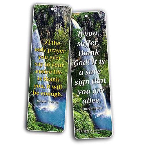Creanoso Say Thanks To Friends Bookmarks (60-Pack) - Inspirational Quote Sayings Bookmarker Cards ÃƒÂ¢Ã¢â€šÂ¬Ã¢â‚¬Å“ Premium Gift for Men & Women, Adults, Teens ÃƒÂ¢Ã¢â€šÂ¬Ã¢â‚¬Å“ Employee Rewards Gifts ÃƒÂ¢Ã¢â€šÂ¬Ã¢â‚¬Å“ Bulk Pack Set