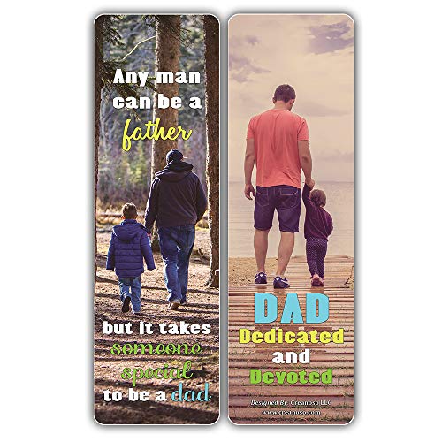 Dad Gifts - Father and Son Quotes Bookmarks (60-Pack) ÃƒÂ¢Ã¢â€šÂ¬Ã¢â‚¬Å“ Premium Gift Bookmarks Gift Ideas for Father and Son ÃƒÂ¢Ã¢â€šÂ¬Ã¢â‚¬Å“ Unique Father Gifts