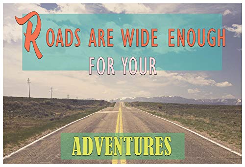 Creanoso Travel Land Sayings Road Trip Postcards (30-Pack) â€“ Great Travel Giveaways for Travelers, Adventurers, Explorers - Stocking Stuffers Gift for Men, Women, Adult, Teens â€“ Road Trip Adventures