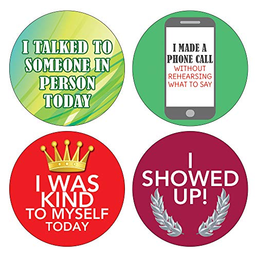 Creanoso Stickers for Adults Series 4 - Self Care (20-sheet) â€“ Achievements Funny Sticky Notes Card Gags for Men Women Adults â€“ Unique Wall Art Decal DÃ©cor Sticker Notes â€“ Employee Achievements
