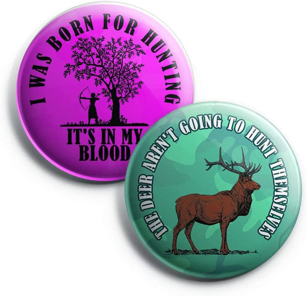 Hunting Button Pins (1-Set X 10 Buttons)