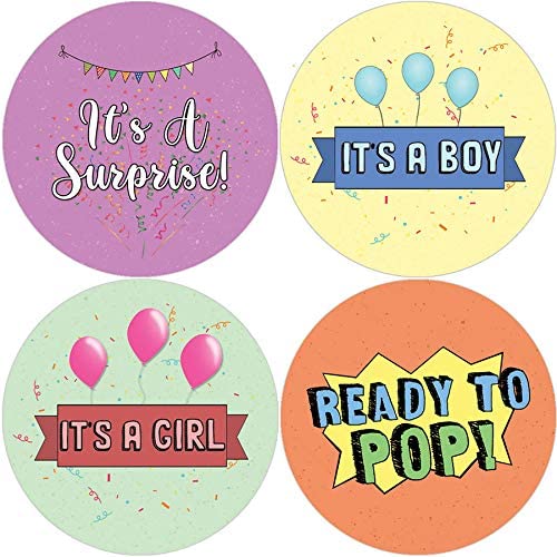 Creanoso Pregnancy Tracker Stickers (5-Set) - Stocking Stuffers Premium Quality Gift Ideas for Children, Teens, & Adults - Corporate Giveaways & Party Favors