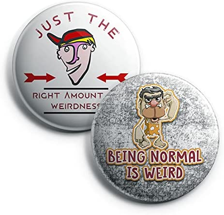 Funny weird Pinback Buttons (1-Set X 10 Buttons)