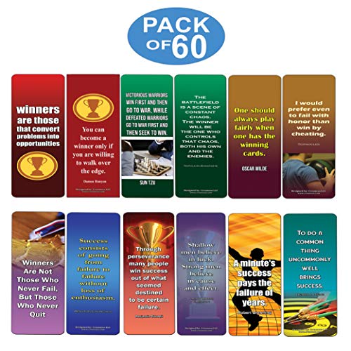 Winner Quotes Bookmarks (60-Pack)