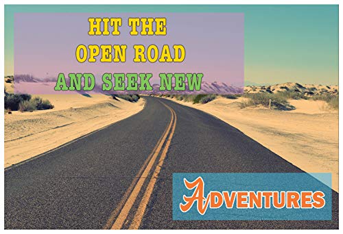 Creanoso Travel Land Sayings Road Trip Postcards (30-Pack) â€“ Great Travel Giveaways for Travelers, Adventurers, Explorers - Stocking Stuffers Gift for Men, Women, Adult, Teens â€“ Road Trip Adventures