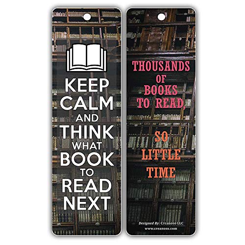 Creanoso Humorous Sayings Bookish Bookmarks for Men & Women (30-Pack) Ã¢â‚¬â€œÃ¢â‚¬â€œ Stocking Stuffers Gift for Bibliophiles, Book Worms, Book Lovers Ã¢â‚¬â€œ Party Supplies Ã¢â‚¬â€œ Book Clubs Reading