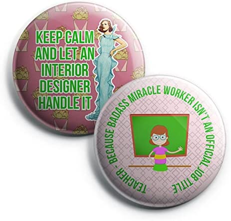 Creanoso Funny Profession Job Button Pins (1-Set X 10 Buttons) - Stocking Stuffers Premium Quality Gift Ideas for Children, Teens, & Adults - Corporate Giveaways & Party Favors