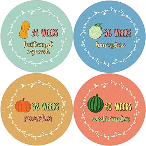 Creanoso Pregnancy Tracker Stickers (20-Set) Premium Quality Gift Ideas for Parents & Adults for All Occasions - Stocking Stuffers Party Favor & Giveaways