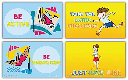 Creanoso Inspiring Sayings Flashcards for Kids - School Education (60-Pack) â€“ Unique Gift Set for Boys, Girls â€“ Inspiring Inspirational Sayings Notecards â€“ Unique Informational Cards - Giveaways