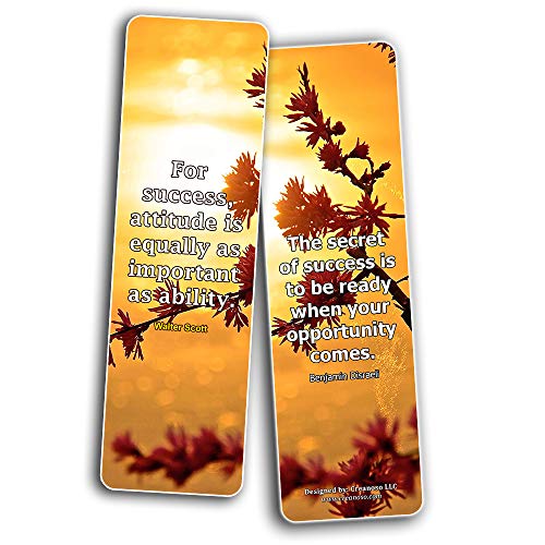 Creanoso Great Quotes to Ponder Upon Bookmarks (60-Pack) ÃƒÂ¢Ã¢â€šÂ¬Ã¢â‚¬Å“ Inspirational Quote Sayings Bookmarker Cards - Awesome Page Marker Set ÃƒÂ¢Ã¢â€šÂ¬Ã¢â‚¬Å“ Premium Gift for Men, Women, Adults