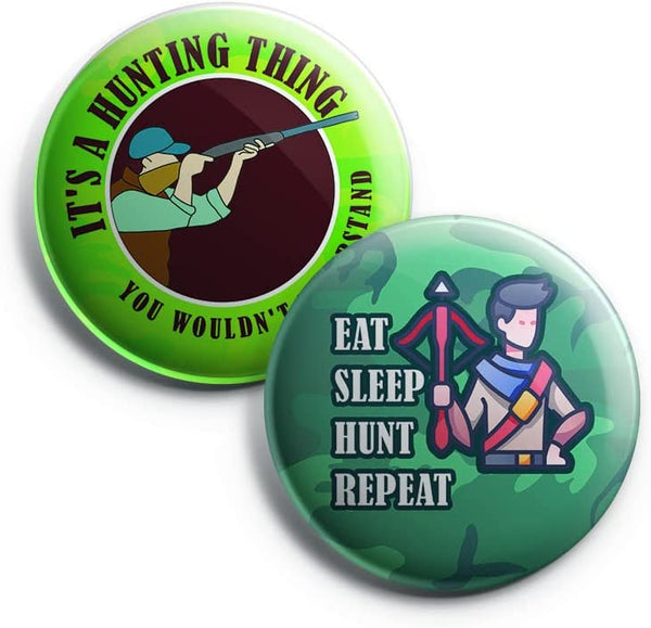 Hunting Button Pins (1-Set X 10 Buttons)