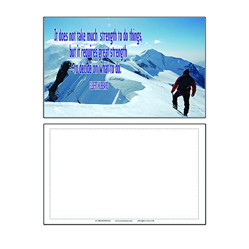 Creanoso Success Inspirational and Encouraging Quotes Postcards (60-Pack) â€“ Inspiring Greeting Postcards for Men, Women, Teens, Adults, Seniors