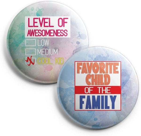 I Am A Cool Child Pinback Buttons (1-Set X 10 Buttons)