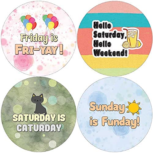 Daily Motivation Greetings Stickers (5 Sets X 16 Designs)