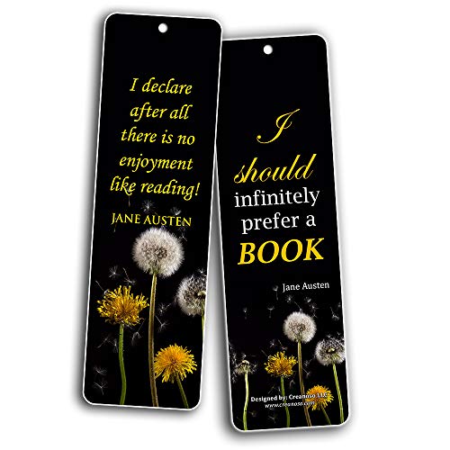 Creanoso Floral Inspirational Quotes Reading Bookmarks for Women (30-Pack) Ã¢â‚¬â€œ Reader Gifts for Female Readers Ã¢â‚¬â€œ Stocking Stuffers Gift for Women, Ladies, Girls